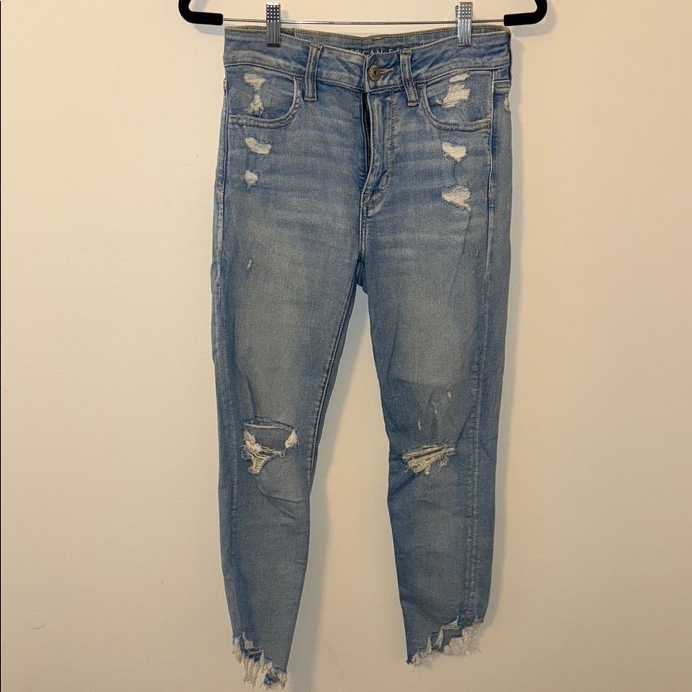 AE Distressed Light Blue Jeans